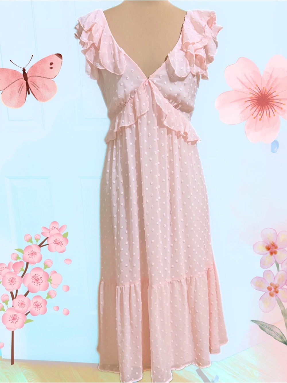 🌸Trixxi Blush Pink Feminine Dress